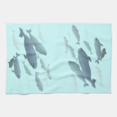 Beluga Handtuch Beluga Whale Dish Handtücher Whale (Horizontal)