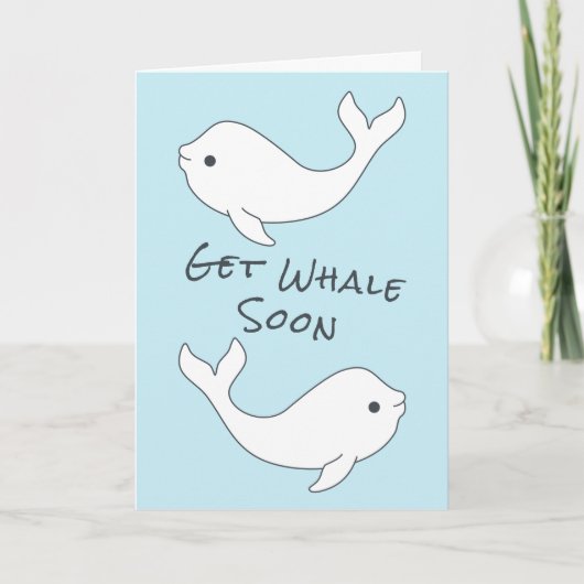 Beluga Hole Whale Bale Card Karte (Vorderseite)