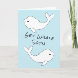 Beluga Hole Whale Bale Card Karte