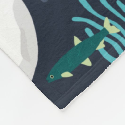 Beluga Party Fleecedecke (Ecke)