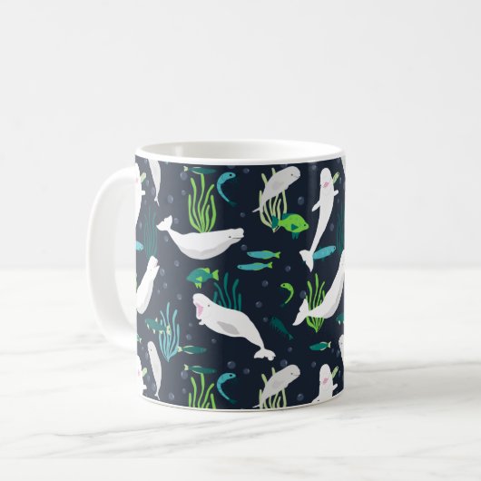 Beluga Party Kaffeetasse (Vorderseite Links)