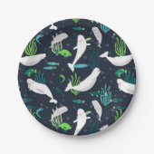Beluga Party Pappteller (Vorderseite)