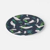 Beluga Party Pappteller (Schrägansicht)