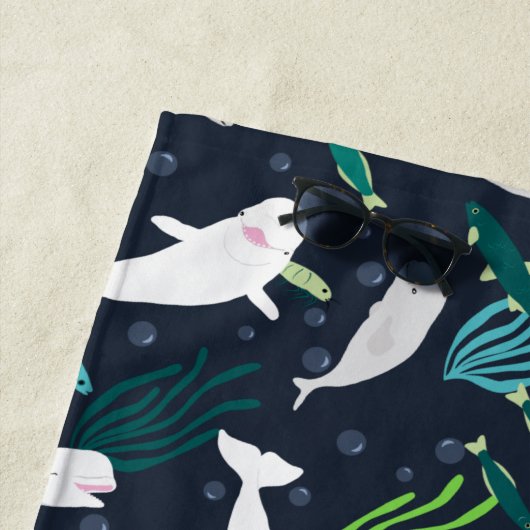 Beluga Party Strandtuch (Beispiel)