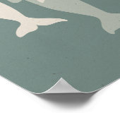 Beluga Pod Illustriert Poster (Ecke)