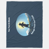 Beluga Point Surf Club Fleecedecke (Vorderseite)
