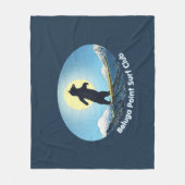 Beluga Point Surf Club Fleecedecke (Vorderseite)