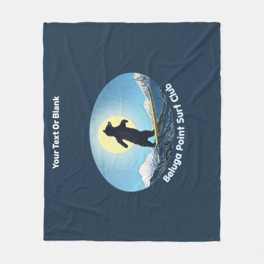 Beluga Point Surf Club Fleecedecke (Vorderseite)