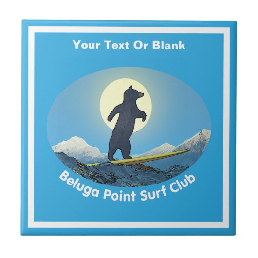 Beluga Point Surf Club Fliese (Vorderseite)