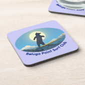 Beluga Point Surf Club Getränkeuntersetzer (Linke Seite)