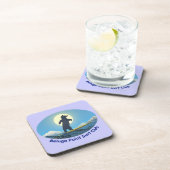 Beluga Point Surf Club Getränkeuntersetzer (Rechte Seite)