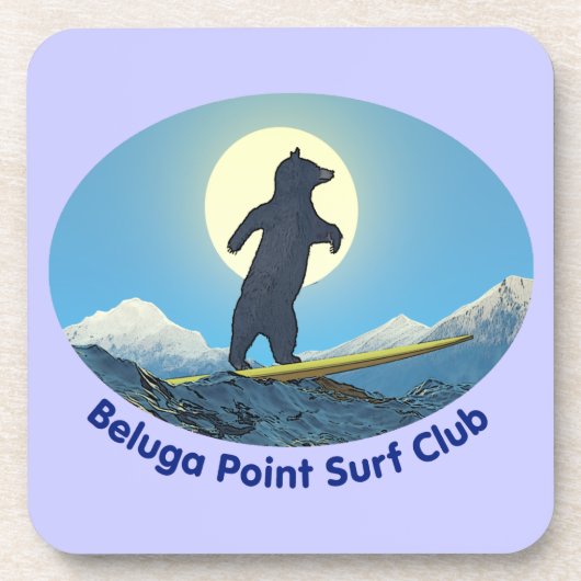 Beluga Point Surf Club Getränkeuntersetzer (Vorderseite)