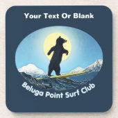 Beluga Point Surf Club Getränkeuntersetzer (Vorderseite)