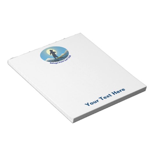 Beluga Point Surf Club Notizblock (angewinkelt)