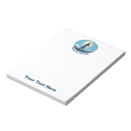 Beluga Point Surf Club Notizblock (Rotiert)