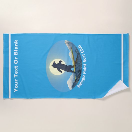 Beluga Point Surf Club Strandtuch (Vorderseite)