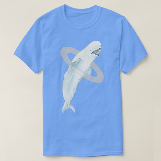 Beluga Rainbow Whale T-Shirt (Design vorne)