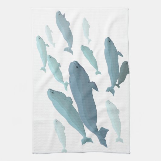 Beluga Towel Beluga Whale Dish Towels Whale Gifts Handtuch (Vertikal)