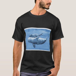 Beluga und junges Geschenk lustig T-Shirt