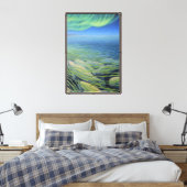 Beluga-Wal-Gemälde Leinwanddruck (Insitu (Schlafzimmer))