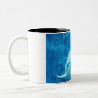 Beluga-Wal-Tasse Zweifarbige Tasse
