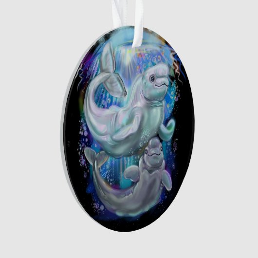 Beluga-Wale Ornament (Vorderseite)