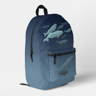 Beluga Whale Art Backpacks - Persönlich gestalten Bedruckter Rucksack