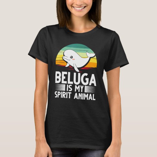 Beluga Whale Baby Animal 3 T-Shirt (Vorderseite)