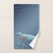 Beluga Whale Bath Set Whales Badezimmer Handtücher (Handtuch)