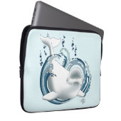 Beluga Whale Blue Laptopschutzhülle (Vorne Rechts)