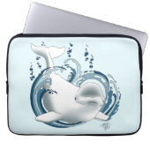 Beluga Whale Blue Laptopschutzhülle (Vorderseite)