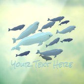 Beluga Whale Decal Custom Whale Art Window Fensteraufkleber (Blatt 3)