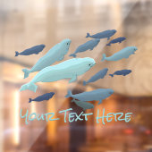 Beluga Whale Decal Custom Whale Art Window Fensteraufkleber (Blatt 2)