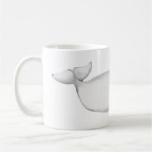 Beluga Whale Illustration Whale Lover Gift Kaffeetasse (Links)