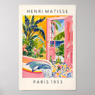 Beluga Whale in der Badewanne, Matisse Poster, Bad Poster