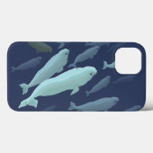Beluga Whale iPad Case Whale Art Tablet iPad Fall (Rückseite (Horizontal))