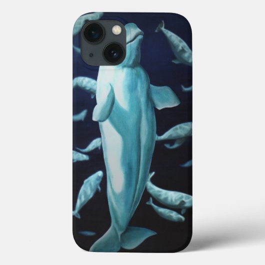 Beluga Whale iPad Case Whale Art Tablet iPad Fall (Rückseite)