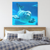 Beluga Whale Leinwanddruck (Insitu (Schlafzimmer))