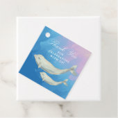 Beluga Whale Mama und Calf Baby Dusche Geschenkanhänger (Beispiel)