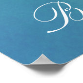 Beluga Whale Mama und Calf Baby Dusche Willkommen Poster (Ecke)