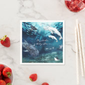 Beluga Whale | Ocean Baby Show Napkins Serviette (Beispiel)