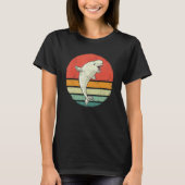 Beluga Whale Ocean Belugas Retro Sunset T-Shirt (Vorderseite)