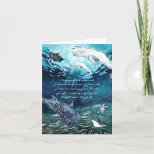 Beluga Whale Ocean   Foto Vielen Dank Dankeskarte