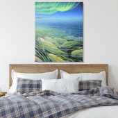 Beluga Whale Painting Canvas Print Leinwanddruck (Insitu (Schlafzimmer))