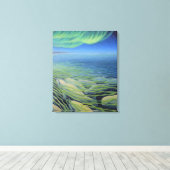 Beluga Whale Painting Canvas Print Leinwanddruck (Insitu (Holzboden))