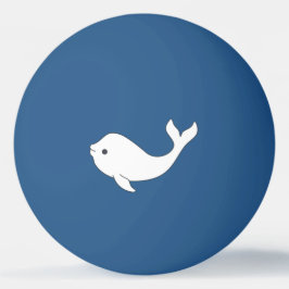 Beluga Whale Ping Pong Ball Tischtennisball