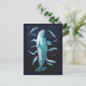 Beluga Whale Postkarten Kanadische Beluga Whale Ca (Stehend Vorderseite)