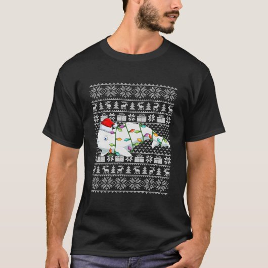 Beluga Whale Santa Ugly Beluga Whale T-Shirt (Vorderseite)