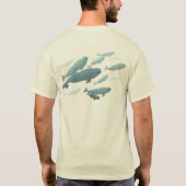Beluga Whale Shirt Bio Whale Art T - Shirt (Rückseite)