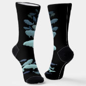 Beluga Whale Socks Whale Art Socks Customize Socken (Gewinkelt)